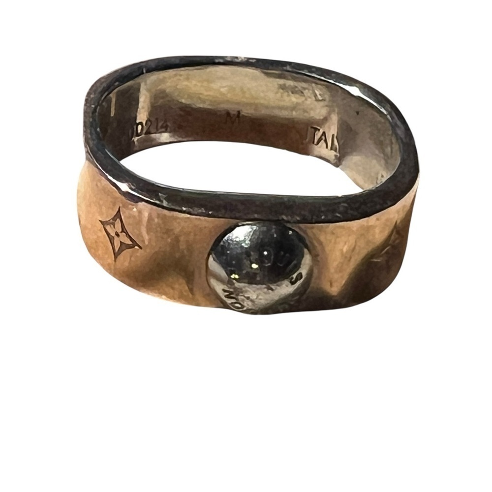 Louis Vuitton Rose  Gold Nanogram Ring Sz 6.5 - Picture 4 of 10